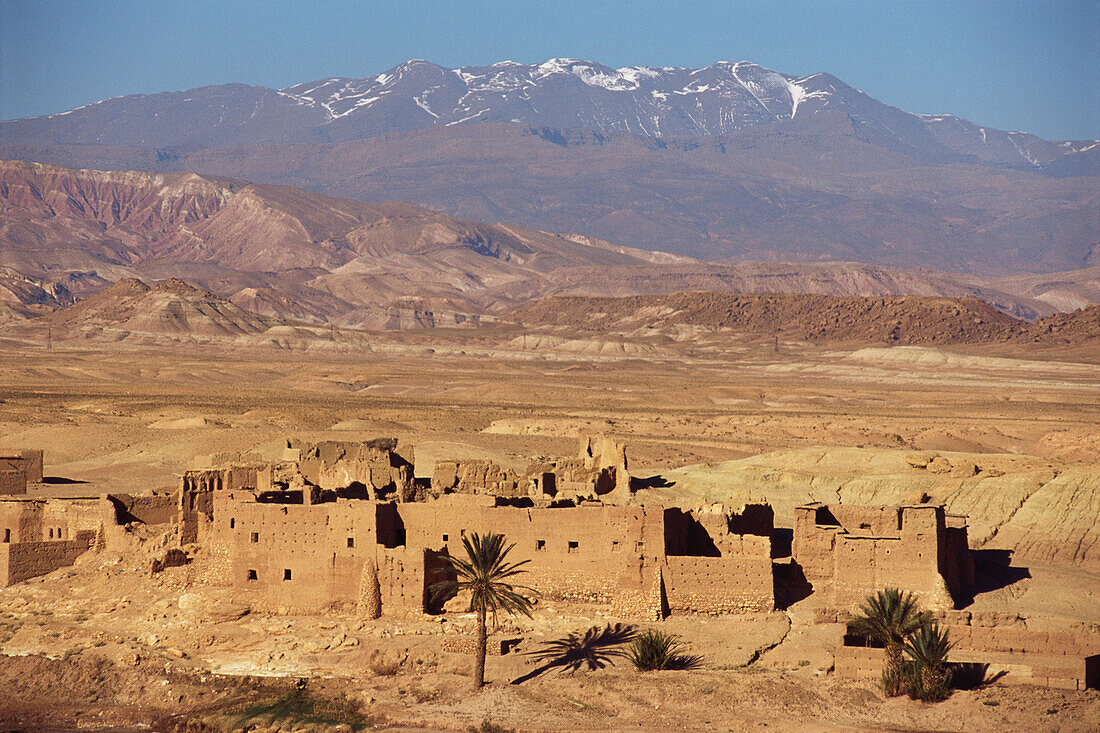 Ruinen im Atlas Gebirge, Tizi, Tichka, Marokko, Afrika