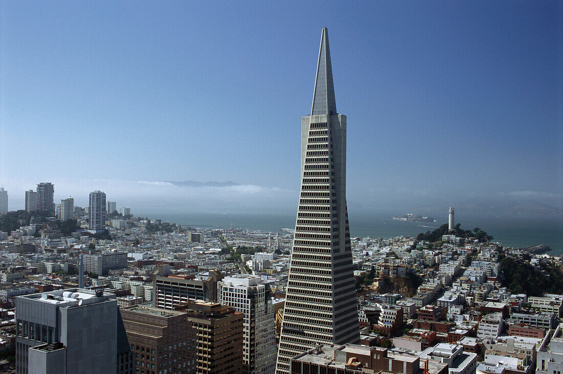 Cityscape with Transamerica Pyramid, San Francisco, California, USA
