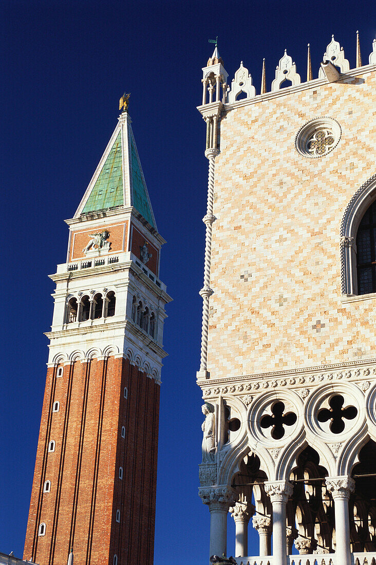 Campanile and Doge's Palace, Venice, Italy