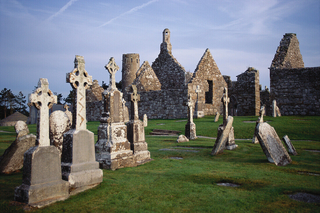 Klosterruine Clonmacnoise, Athlone. County Offaly, Irland
