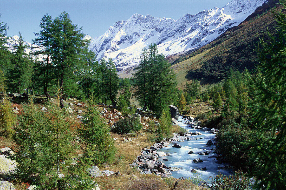 Lonza river, Loeschental valley, Valais, Switzerland