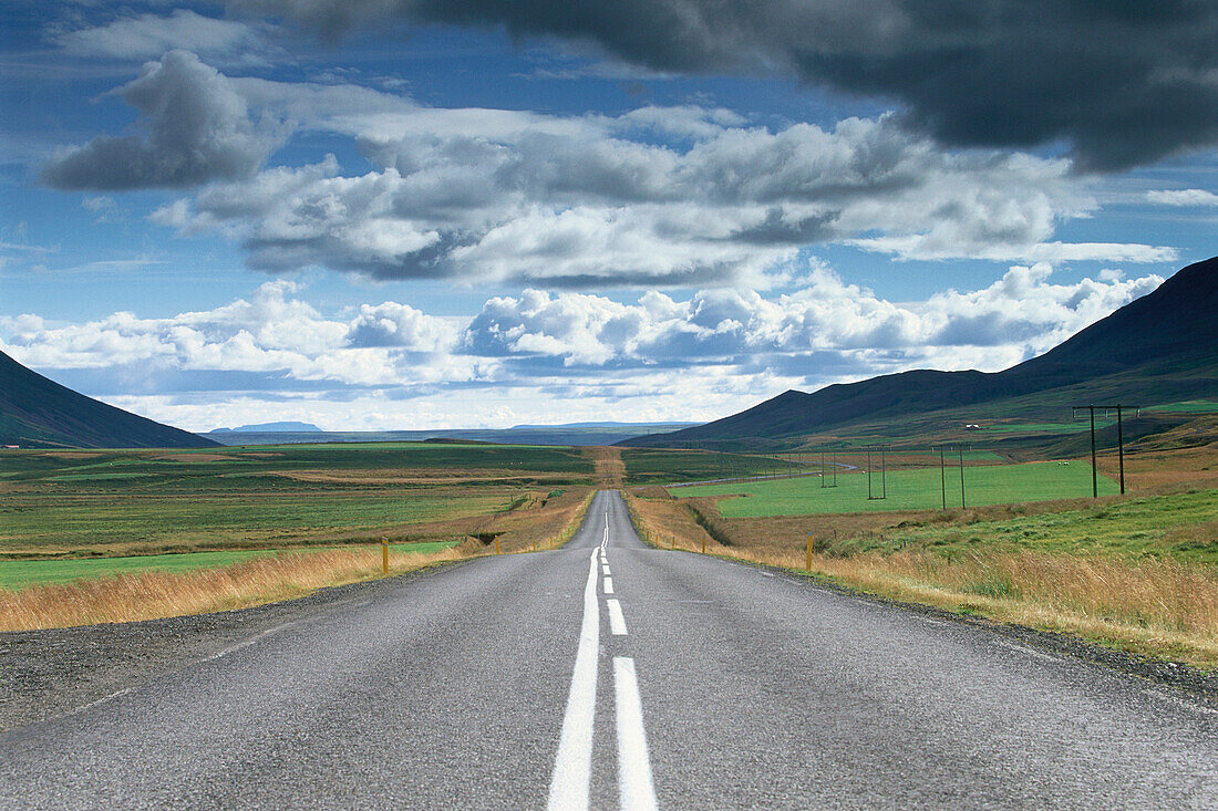 Country road, Ring road east of Akureyri, Norden, Iceland