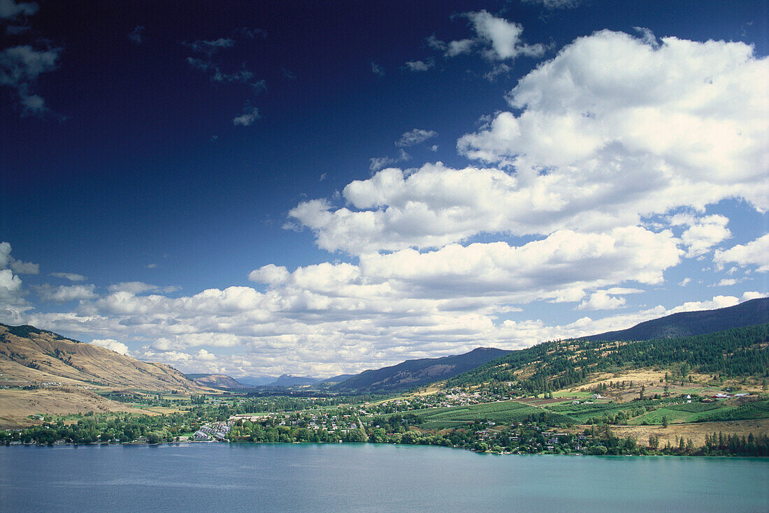 View of Okanagan Lake, Okanagan Valley, British Columbia, Canada