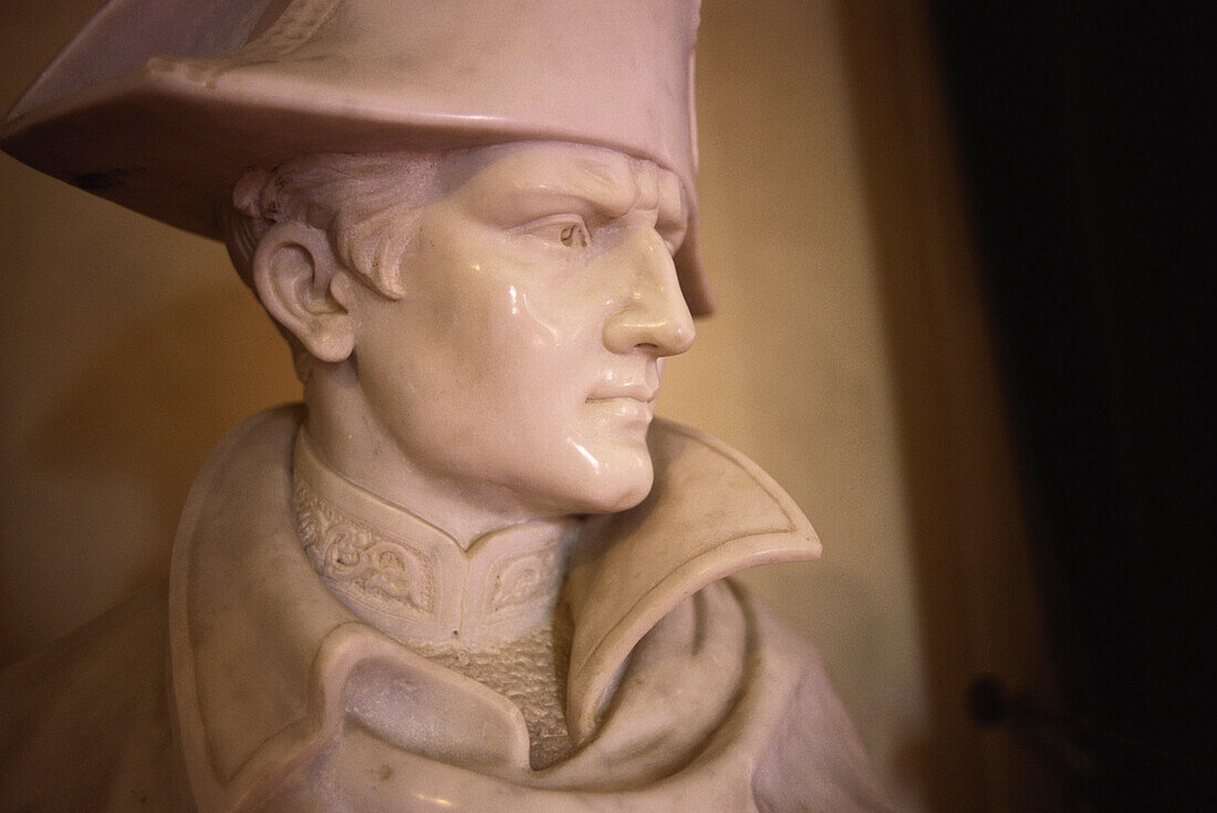 Bust of Napoleon, Casa Napoleone, Elba, Tuscany, Italy