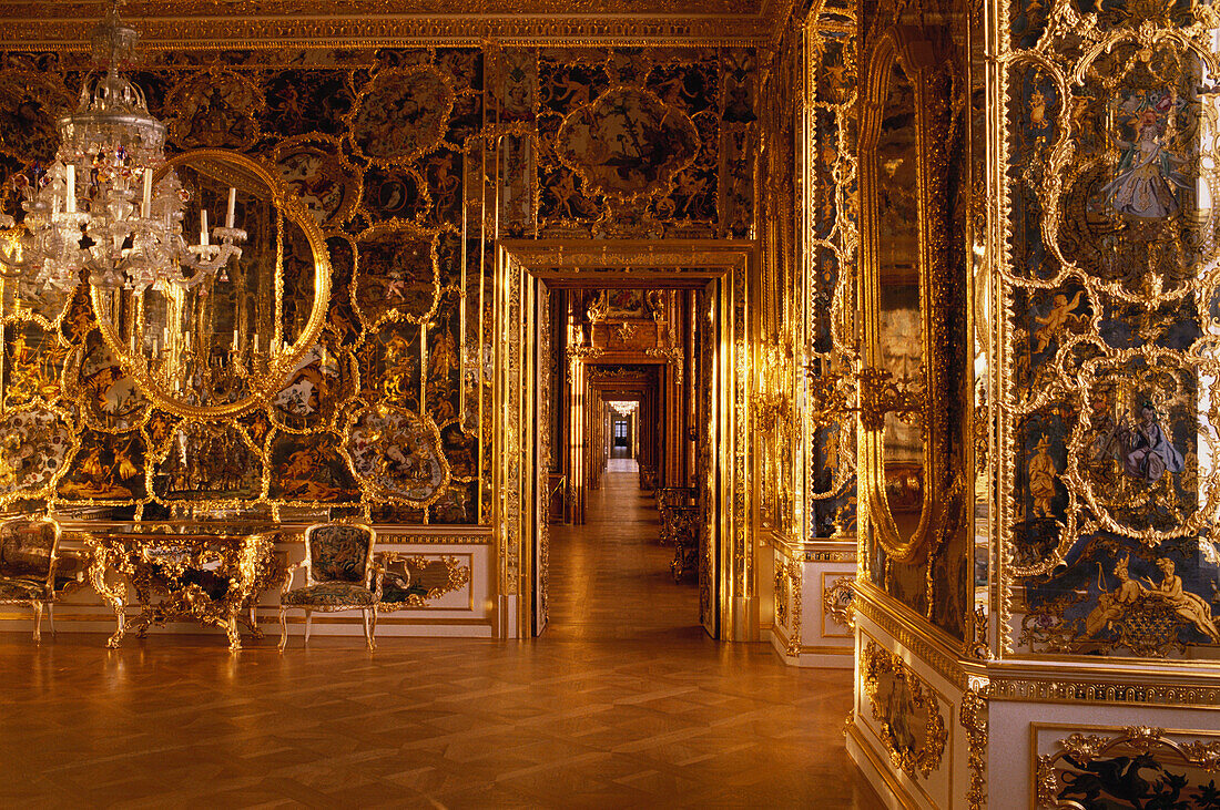 Spiegelsaal der Residenz, Würzburg, Franken, Deutschland