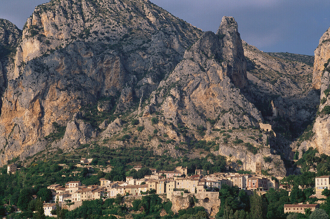 Bergdorf, Moustiers Sainte Marie, Provence, Frankreich