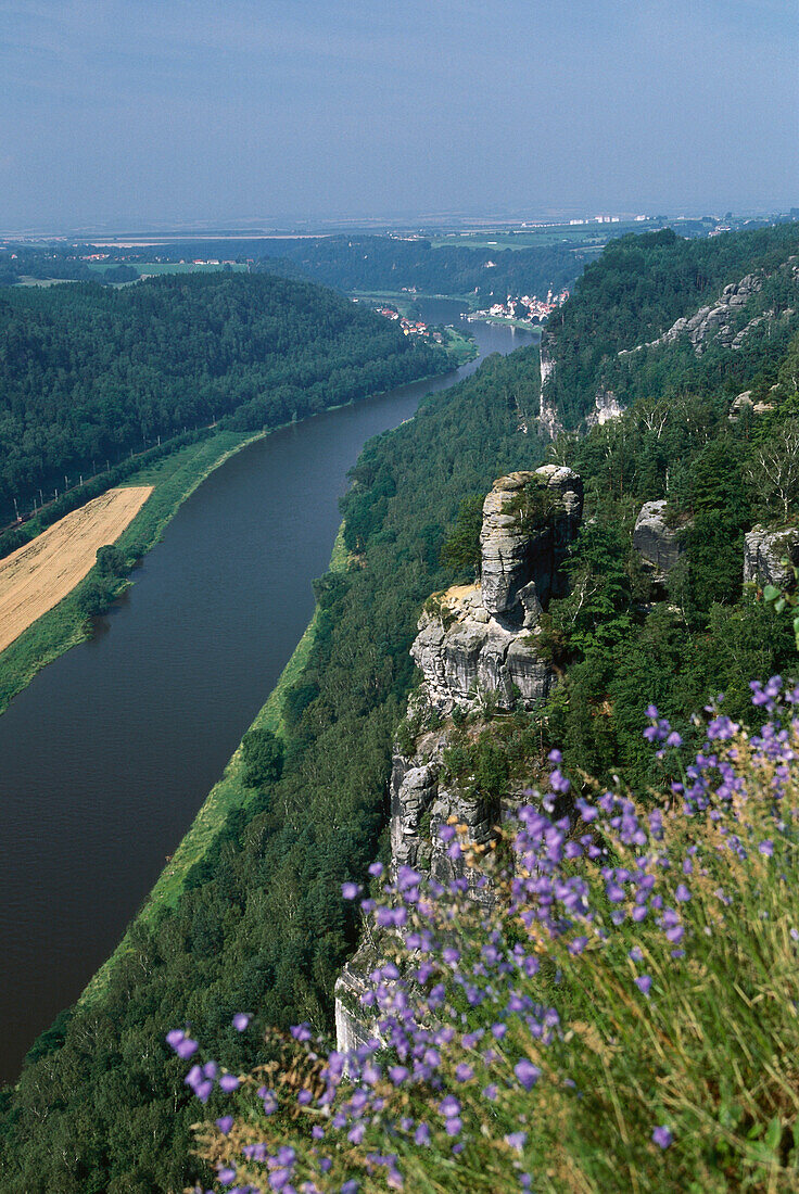 ATTENTION: Break off rocks meantime - Elbe Sandstone Mountains, Saxony, Germany