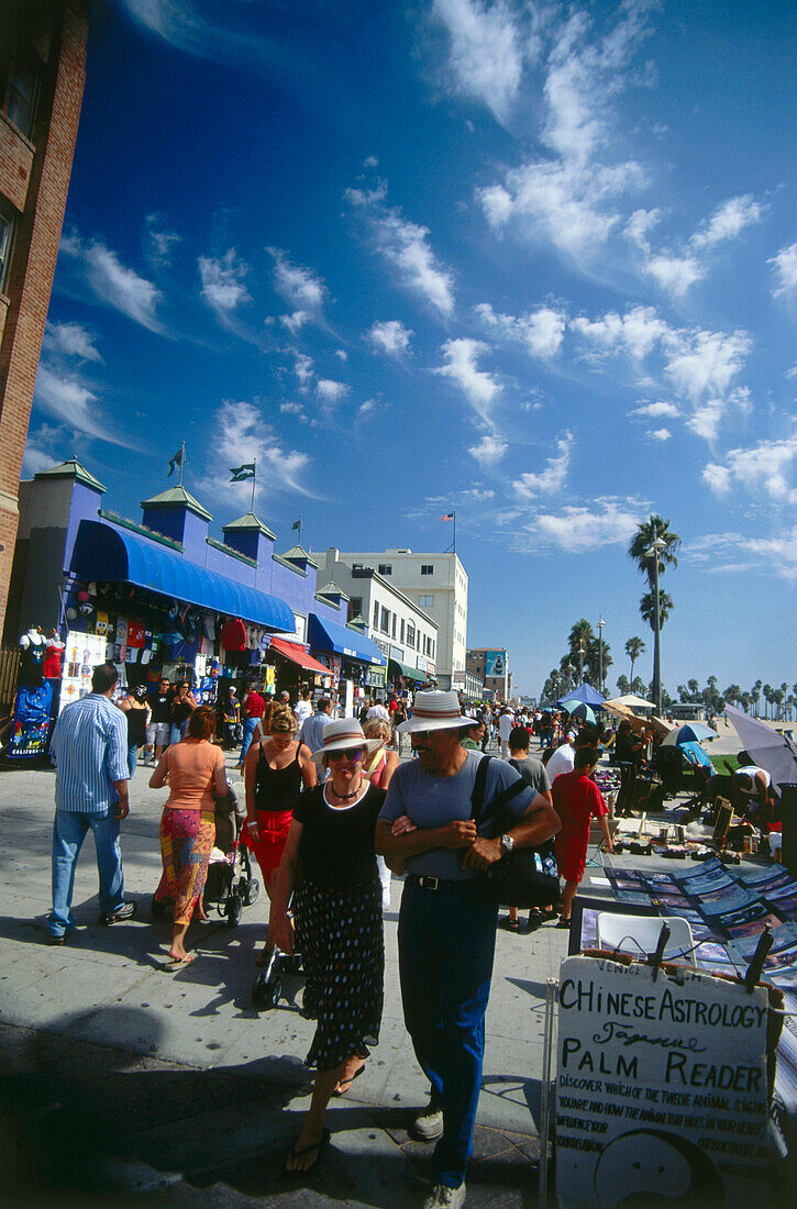 Venice Promenade, Ocean Front Walk, Venice Beach, L.A., Los Angeles, California, USA