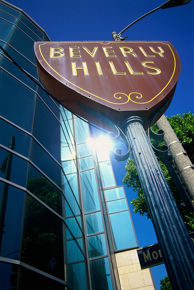 Beverly Hills Schild, L.A., Los Angeles, Kalifornien, USA