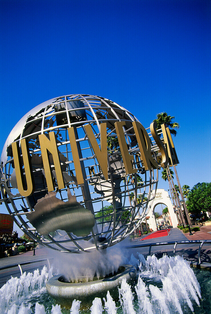 Fountain spring at Universal Studios, Universal City, L.A., Los Angeles, California, USA