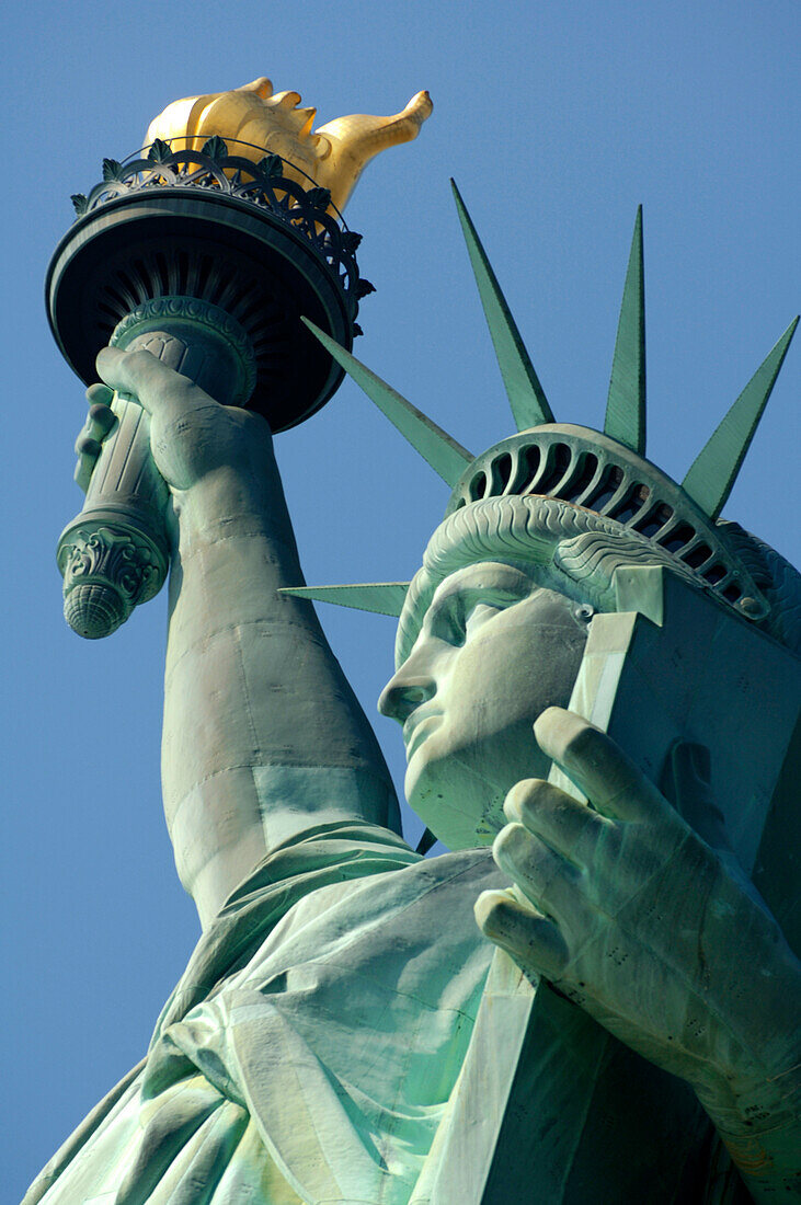 Freiheitsstatue, the Statue of Liberty, Miss Liberty, Manhattan Island, Manhattan, New York City, New York, USA