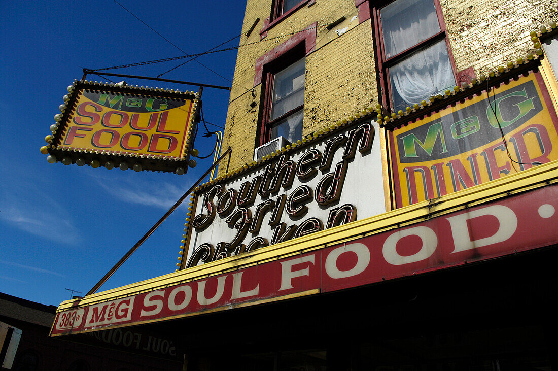 Soul Food Restaurant, 125th Street, Harlem, New York, City, New York, USA