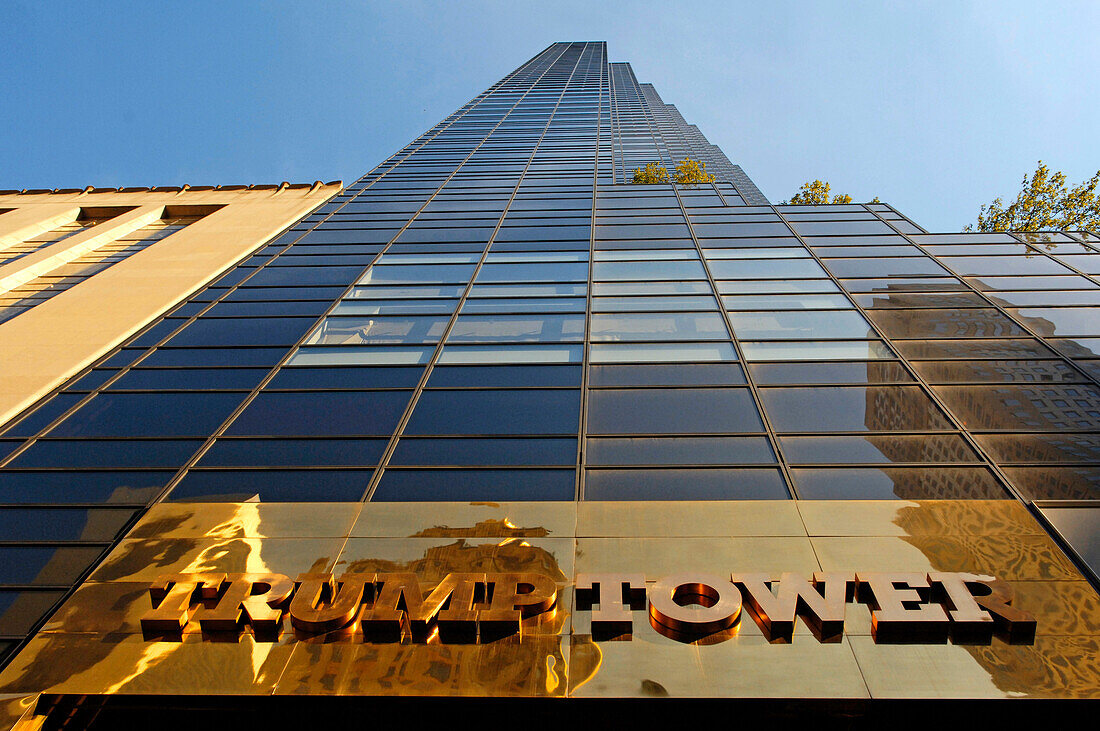 View of Trump Tower, New York City, New York, USA