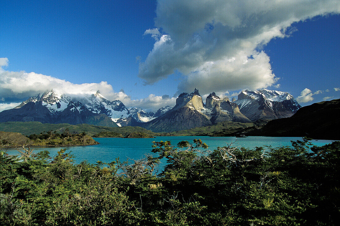 Lago Pehoe, Torres del Paine Nationalpark, Patagonien, Chile