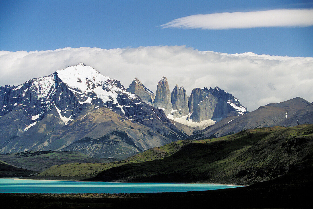 Paine Massiv, Torres del Paine Nationalpark, Patagonien, Chile