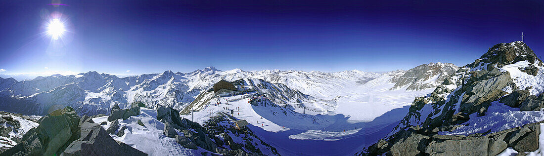 Panorama vom Schnalstal, Südtirol, Italien