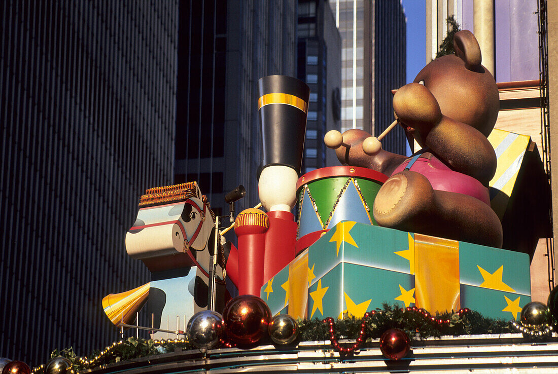 Holiday decoration at Radio City Music Hall, 5th Avenue, Manhattan