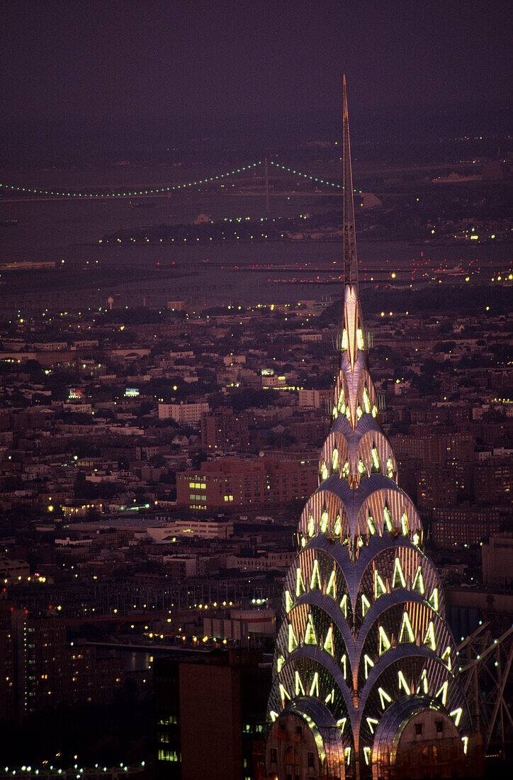 Art deko Spitze des Chrysler Building, Manhattan