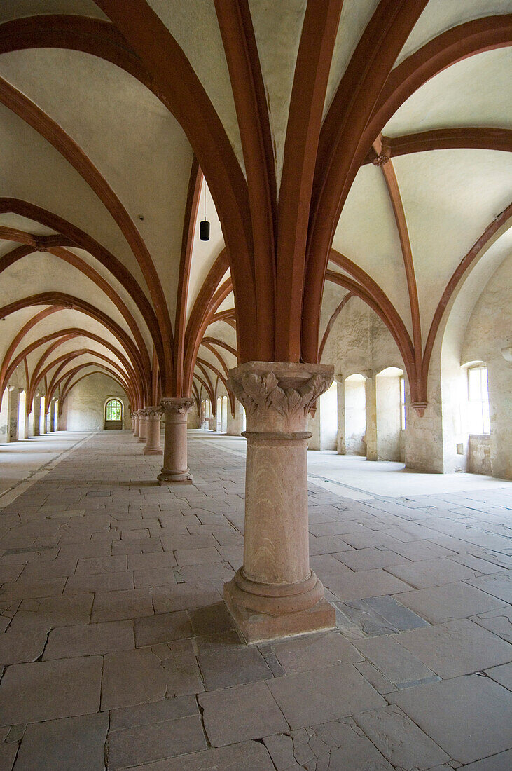 Dormitory, Eberbach Abbey, Rheingau, Hesse, Germany