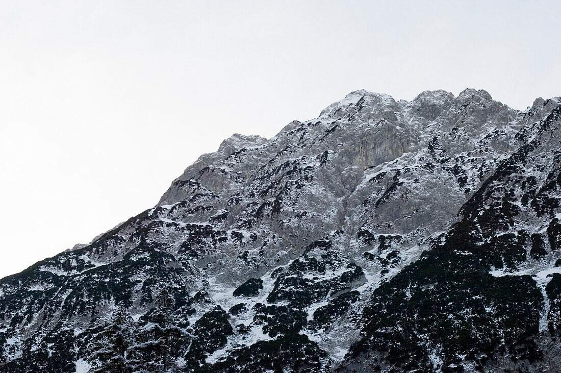 Snow covered mountain Hinterriss, Tyrol, Austria, Europe