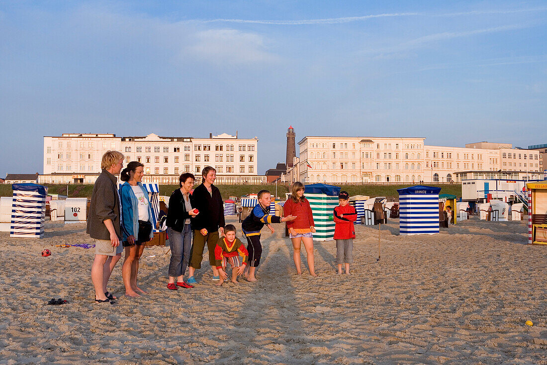 Beach, Borkum, East Frisia, North Sea, Lower Saxony, Germany