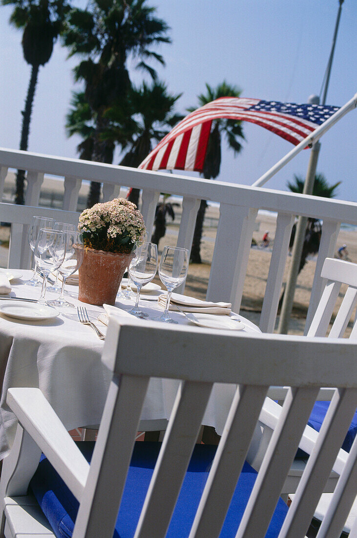 Restaurant Pedals, Luxus Hotel Shutters On The Beach, Santa Monica, L.A., Los Angeles, Kalifornien, USA