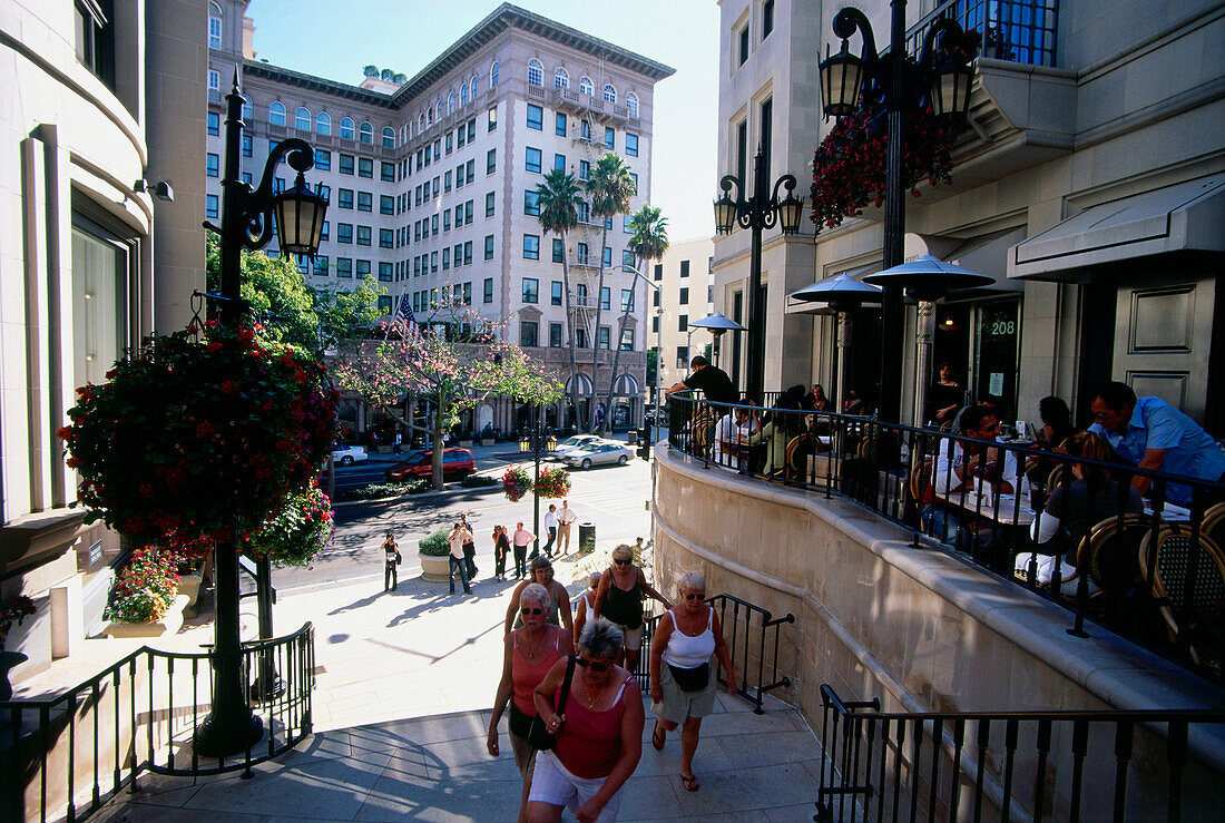 Stairs at Rodeo Drive, Beverly Hills, L.A., Los Angeles, California, USA