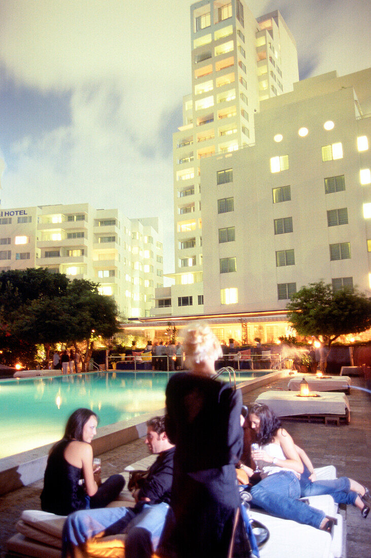 Skybar im Shore Club, South Beach, Miami, Florida, USA