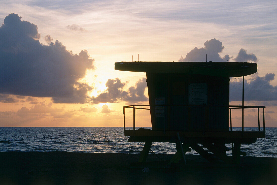 Lifeguard Hut, South Beach, Miami, Florida, USA