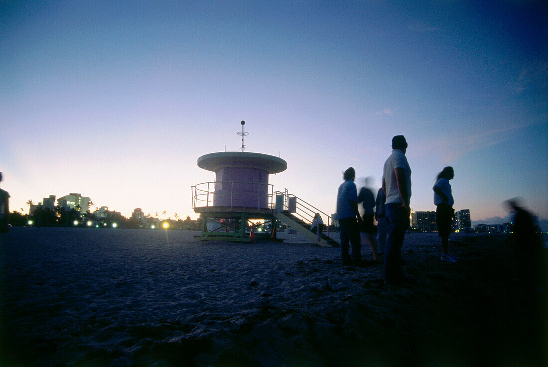 Lifeguard Hut, South Beach, Miami, Florida, USA