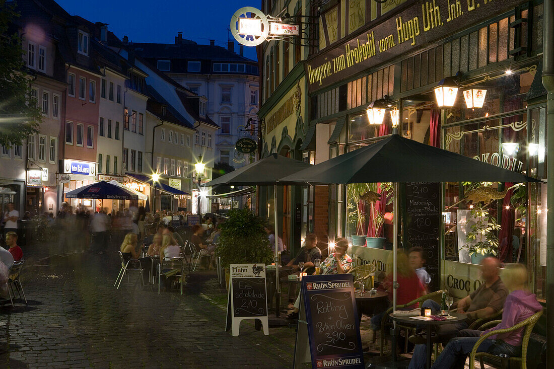 Restaurants and Cafes with Outdoor Seating, Fulda, Rhoen, Hesse, Germany