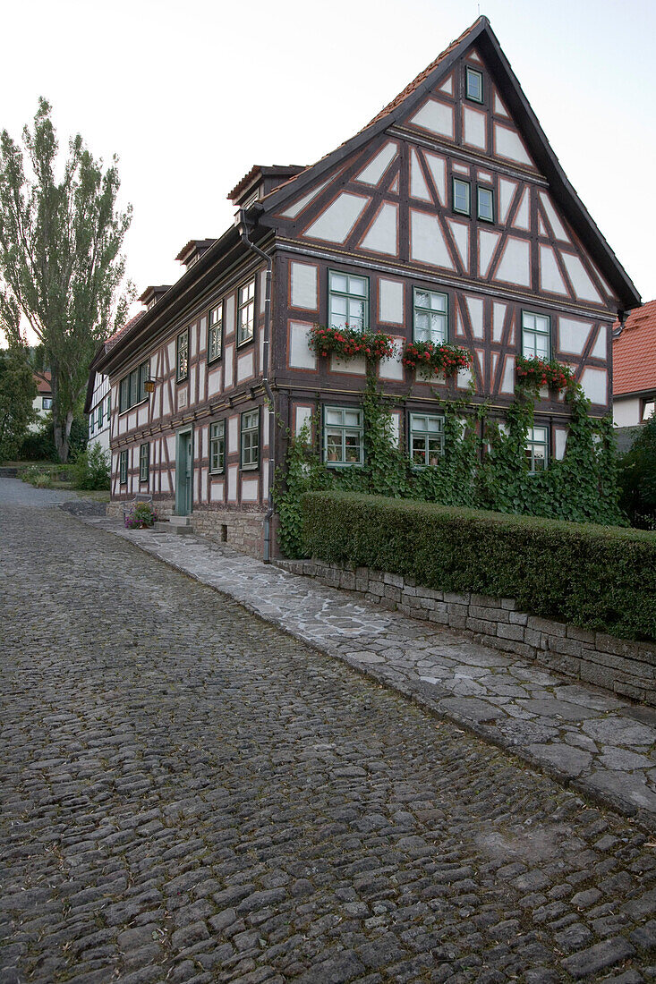 Das Schillerhaus in Bauerbach, nahe Meinigen, Rhön, Thüringen, Deutschland, Europa