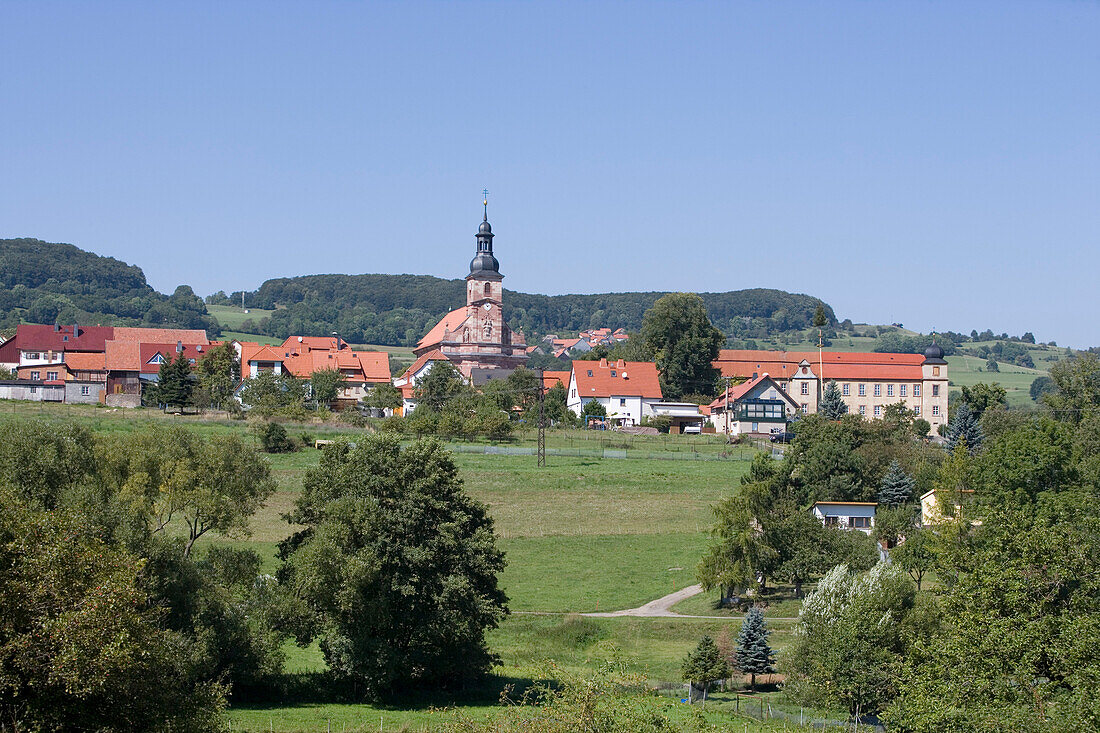 Zella Church, Zella, Rhoen, Thuringia, Germany