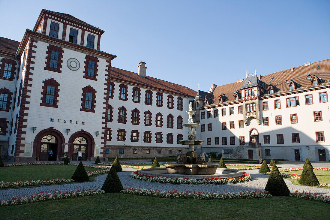 Schloss Elisabethenburg mit Museum, Meiningen, Rhön, Thüringen, Deutschland, Europa