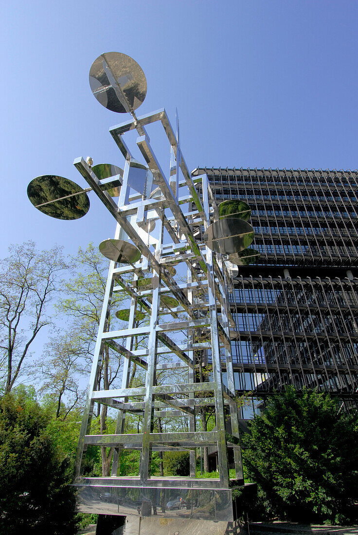 Sculpture in front of European Patent Office, Munich, Bavaria, Germany