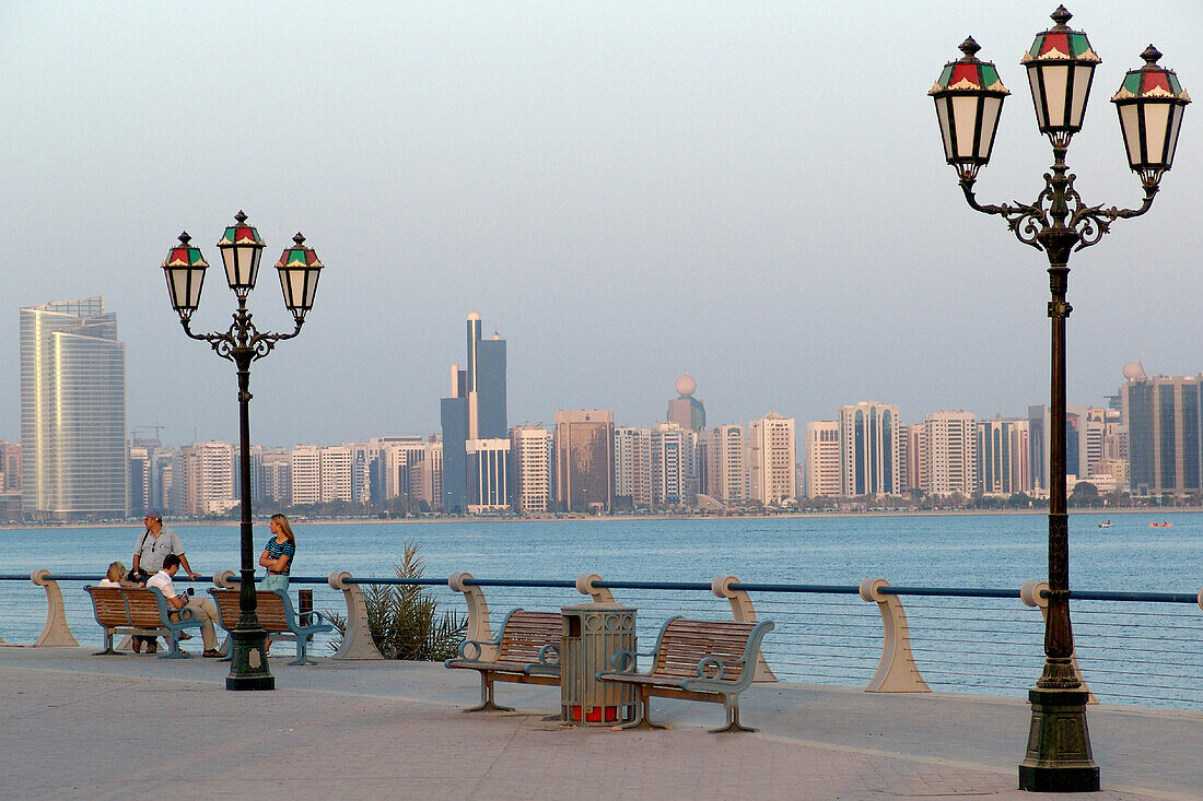 Promenade, Breakwater Corniche, Abu Dhabi, Vereinigte Arabische Emirate, VAE