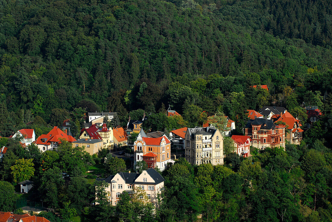 Villas of Marienhoehe above Eisenach, Germany
