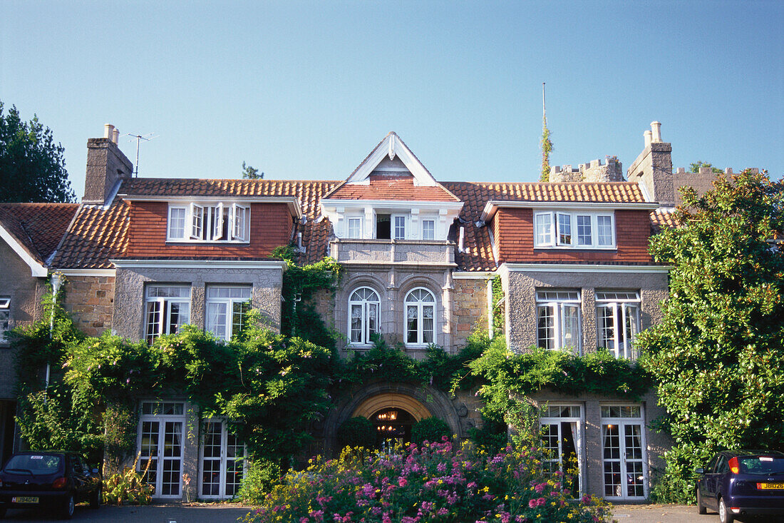 View of Hotel Longuevelle Manor, Accomodation, Jersey, Channel Islands, Great Britain