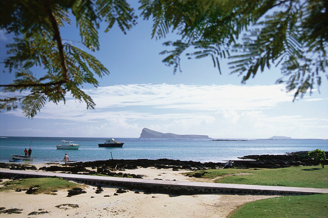 The coast, Cap Malheureux with beach and sea view, Holiday, Mauritius, Africa