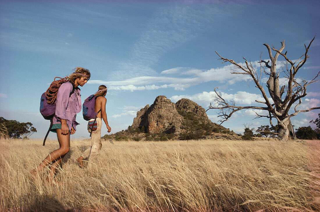 Wandern am Mt. Arapiles, Menschen auf Reisen, Victoria, Australien