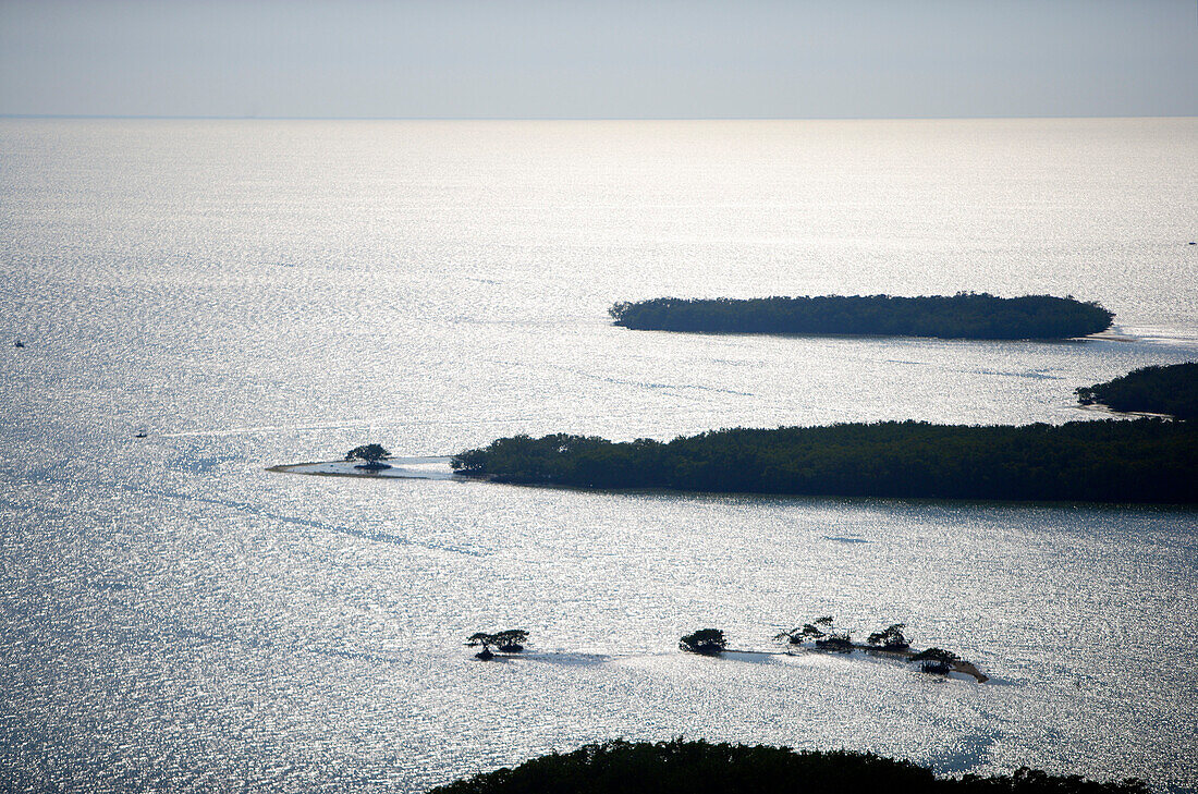 Aerial of 10000 Islands National Wildlife Refuge, Florida, USA