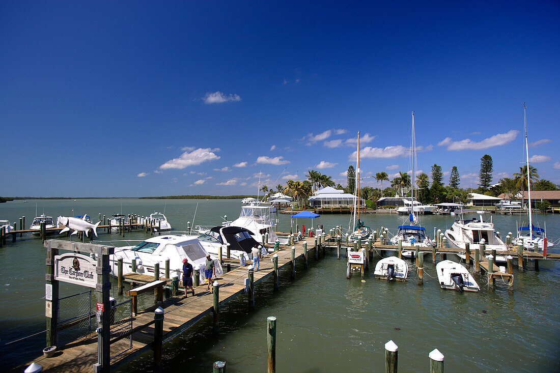 Pier auf einer der Inseln von Capri, Florida, USA