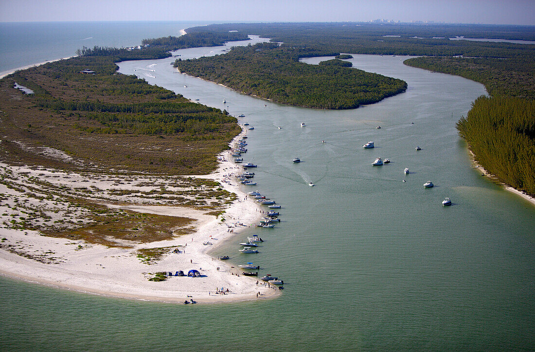 Aerial view of Marco Island, Florida, USA