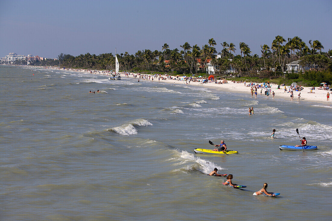 Municipal beach in Naples, Florida, USA