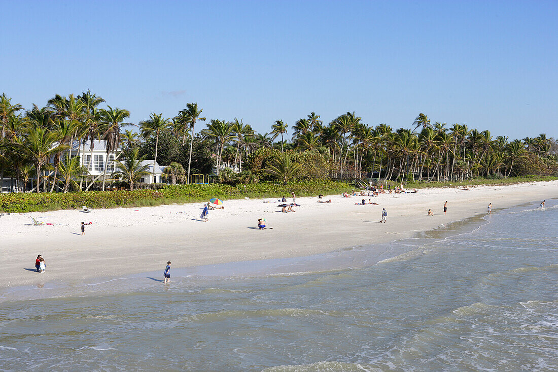 Municipal beach in Naples, Florida, USA