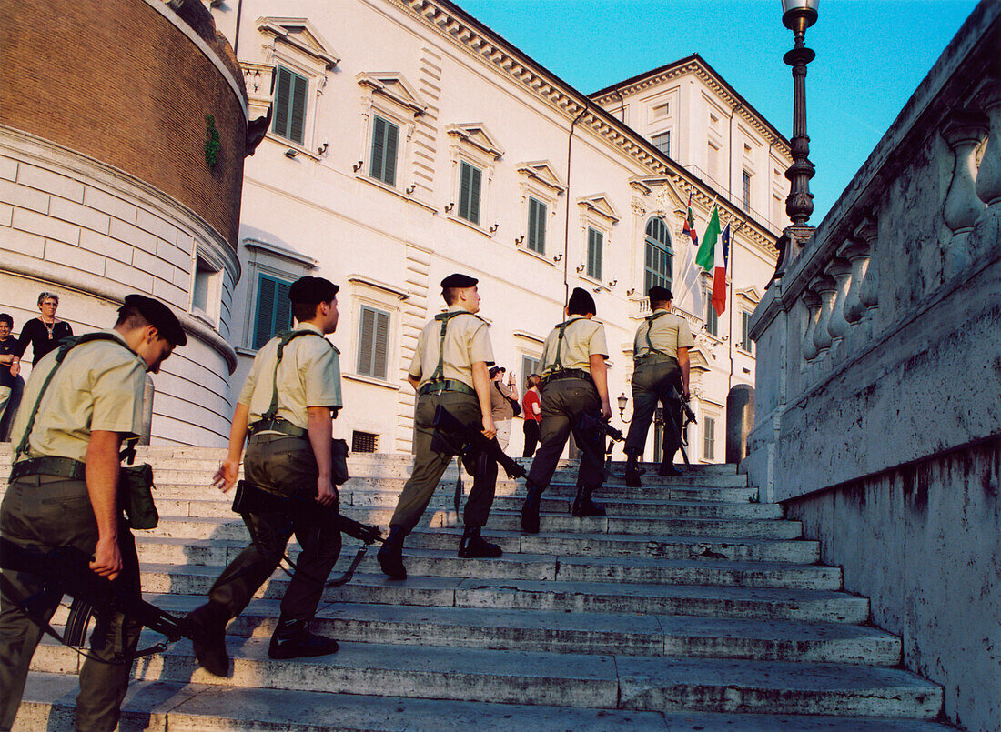 Quirinal Palace and changing of the guard, Rome, Italy