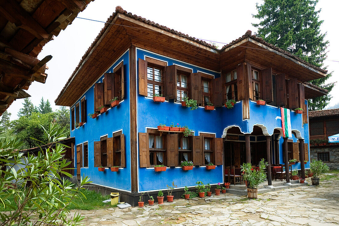 Blaues Haus, Museumsstadt Koprivschtiza, Bulgarien