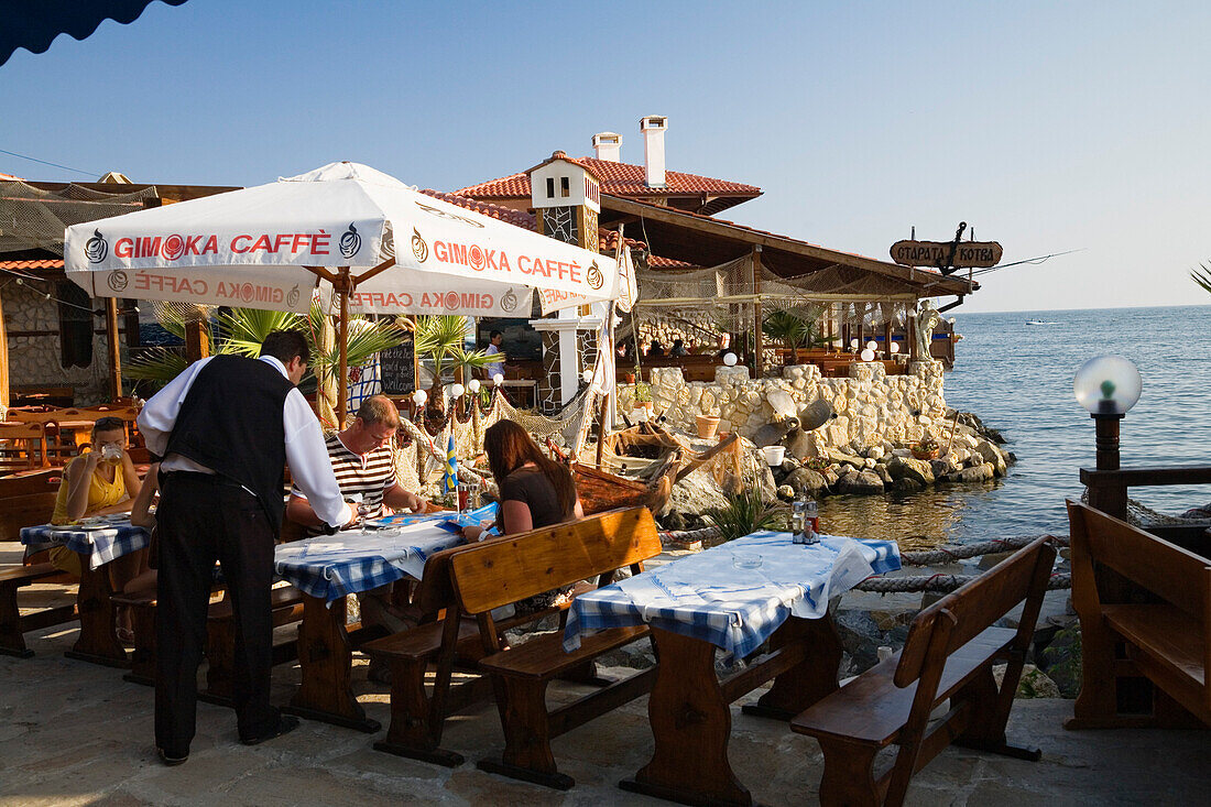 Restaurant, Café, Museumsstadt Nessebar, Schwarzmeerküste, Bulgarien