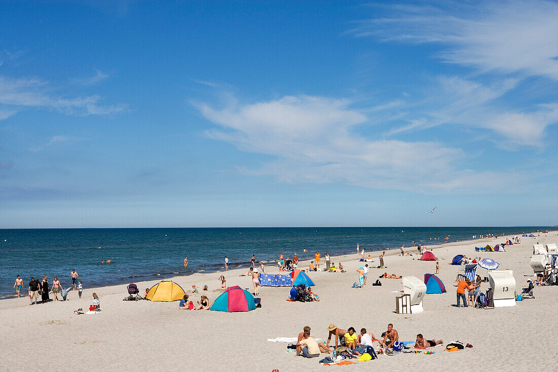 Beach, Prerow, Fischland, Darss, Zingst, Baltic Sea, Mecklenburg-Western Pomerania, Germany