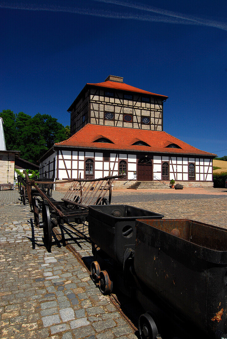 Historical melting furnace museum, Neue Hütte, Schmalkalden, Thuringia, Germany